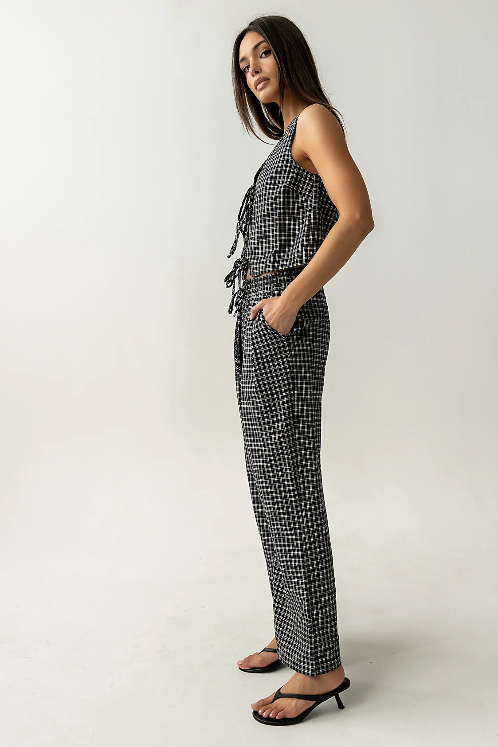 Lea Plaid Vest