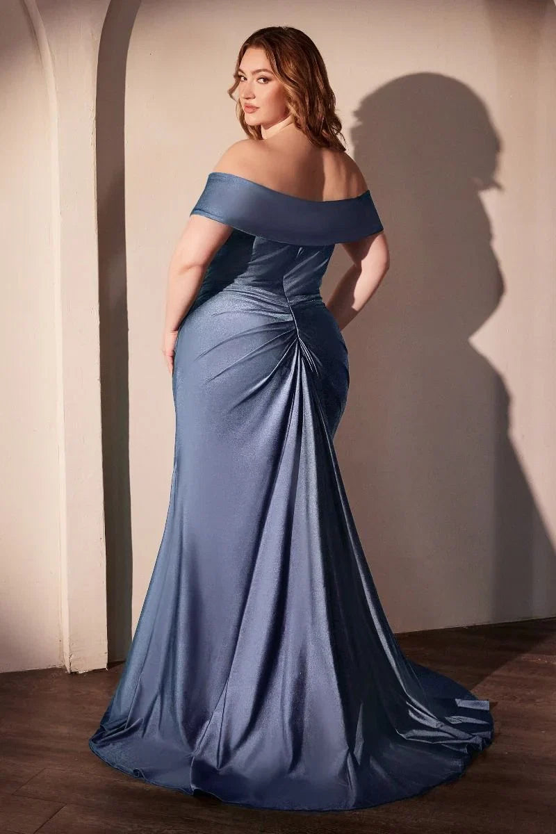 FREYA GOWN OFF THE SHOULDER STRETCH SPANDEX DRESS