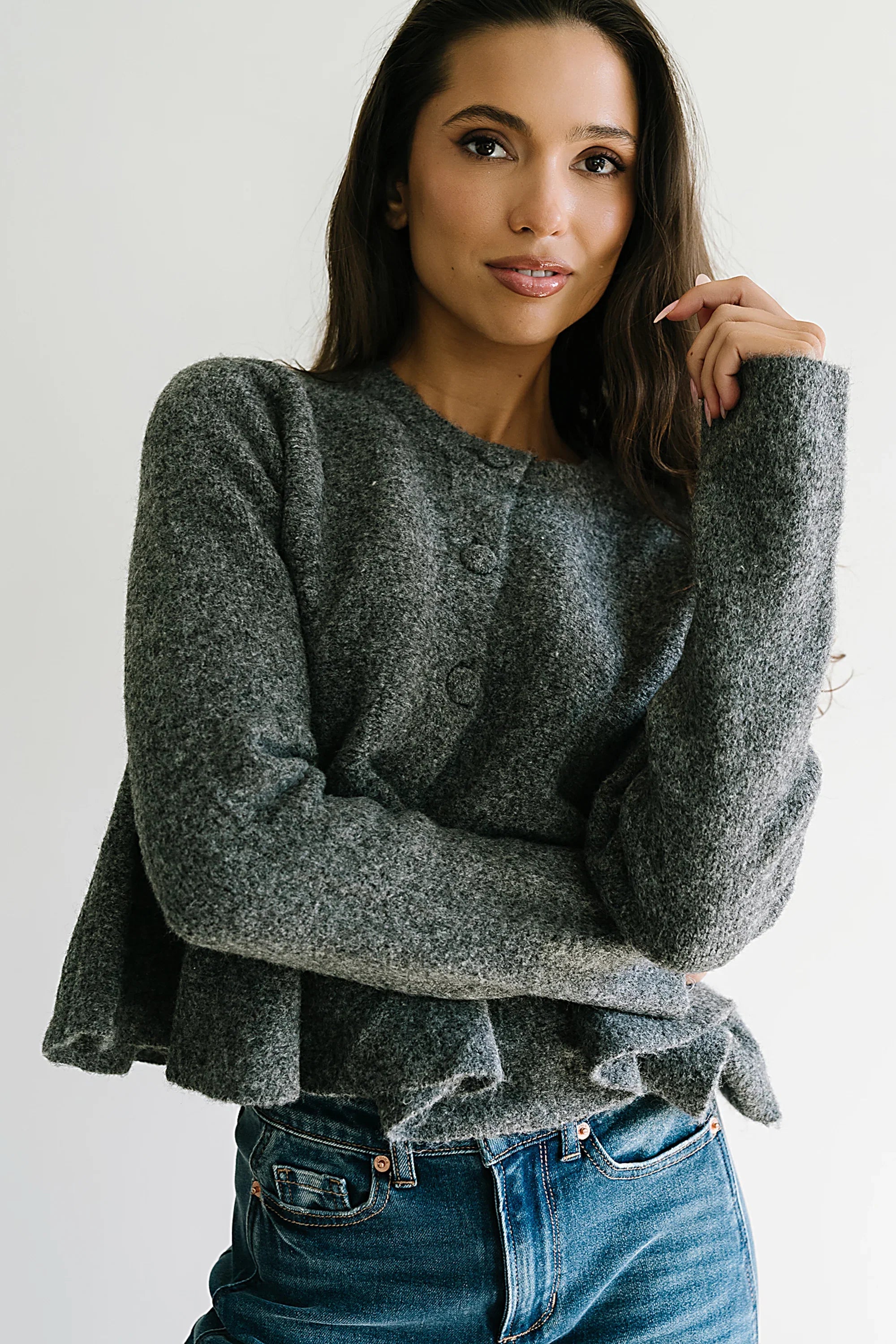 Ally Peplum Sweater FINAL SALE
