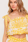 SUNLIT DREAMS TOP SKIRT SET YELLOW