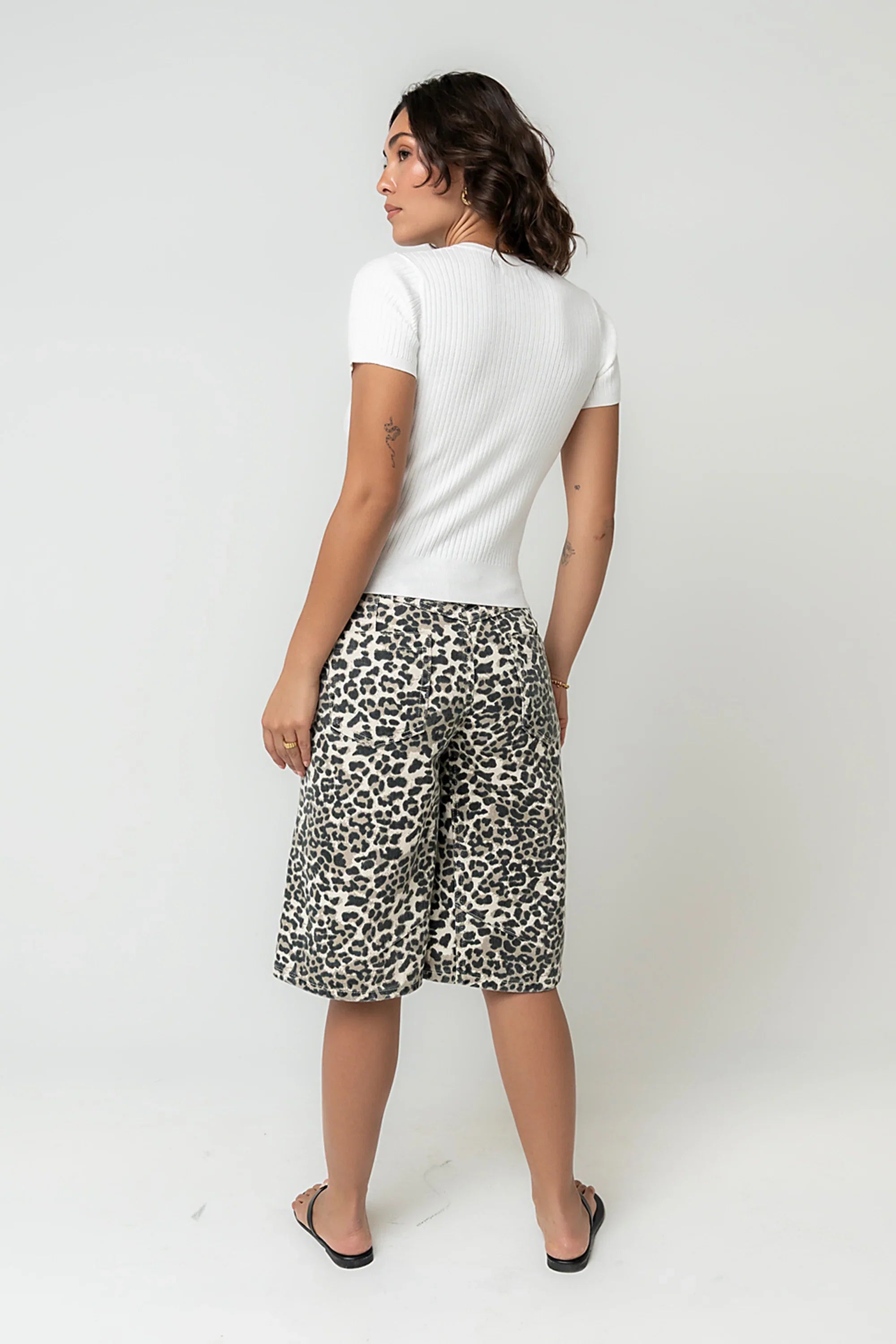 Briggs Leopard Barrel Jorts