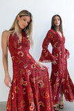 Tracey Halter Maxi Dress