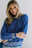 Monroe Knit Sweater in Blue FINAL SALE