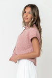 Percey Knit Cardigan in Pink