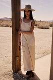 Addey Knit Overalls in Cream FINAL SALE