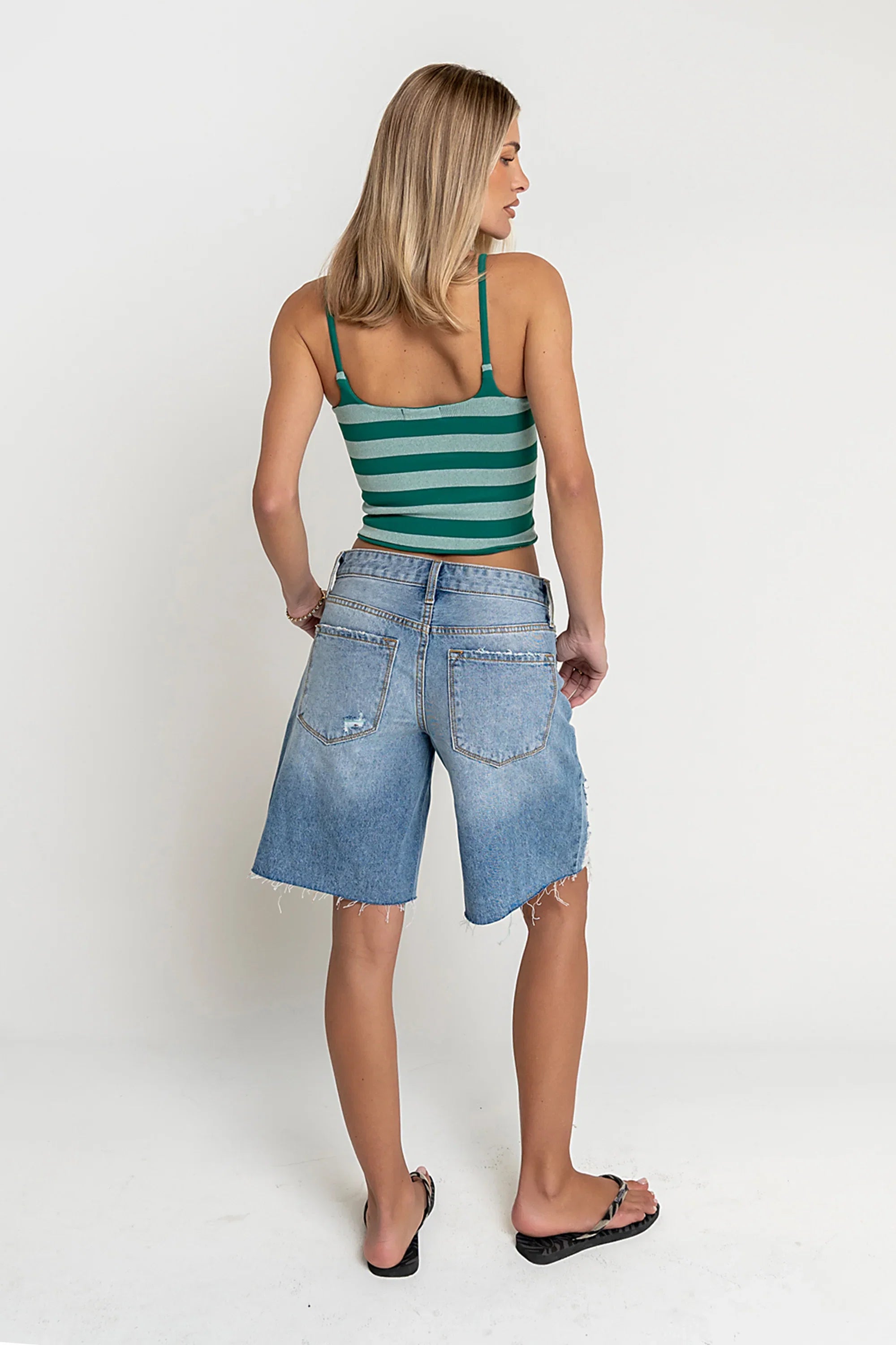 Winston Distressed Bermuda Shorts