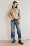 Leony Braided Sweater in Oatmeal FINAL SALE