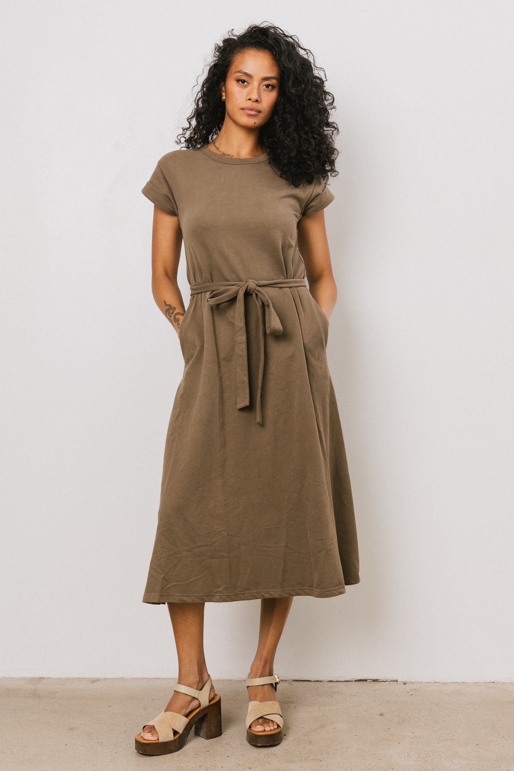 Saxton Maxi Dress in Olive FINAL SALE