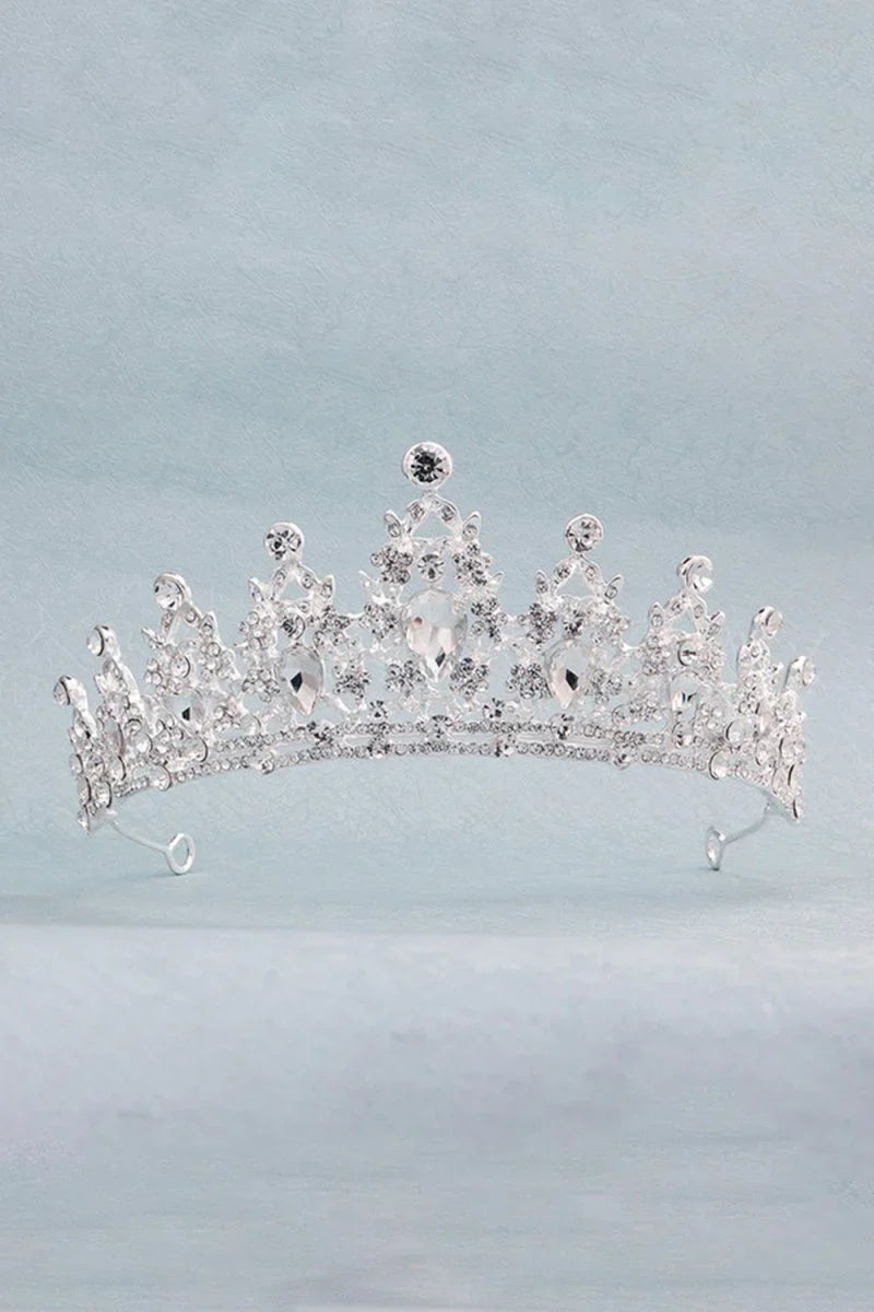 Womens Gold Princess Rhinestone Crowns