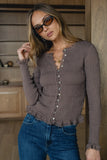 Warren Smocked Blouse in Brown