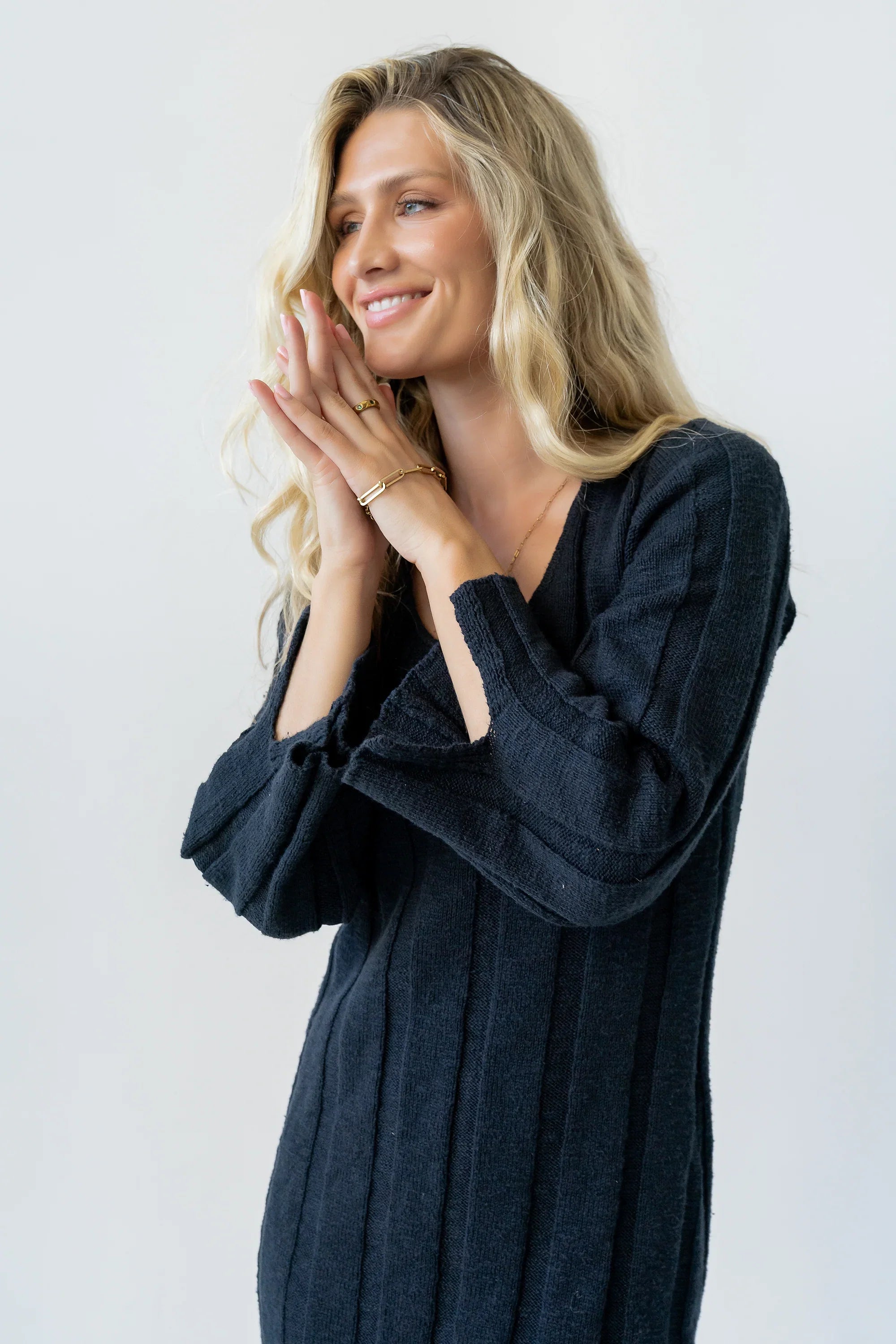 Camile Ribbed Sweater Dress FINAL SALE