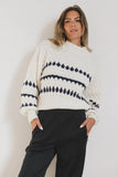 Inara Knit Sweater in Navy FINAL SALE