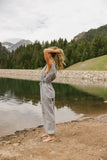 Weekend Warrior Jumpsuit in Grey FINAL SALE