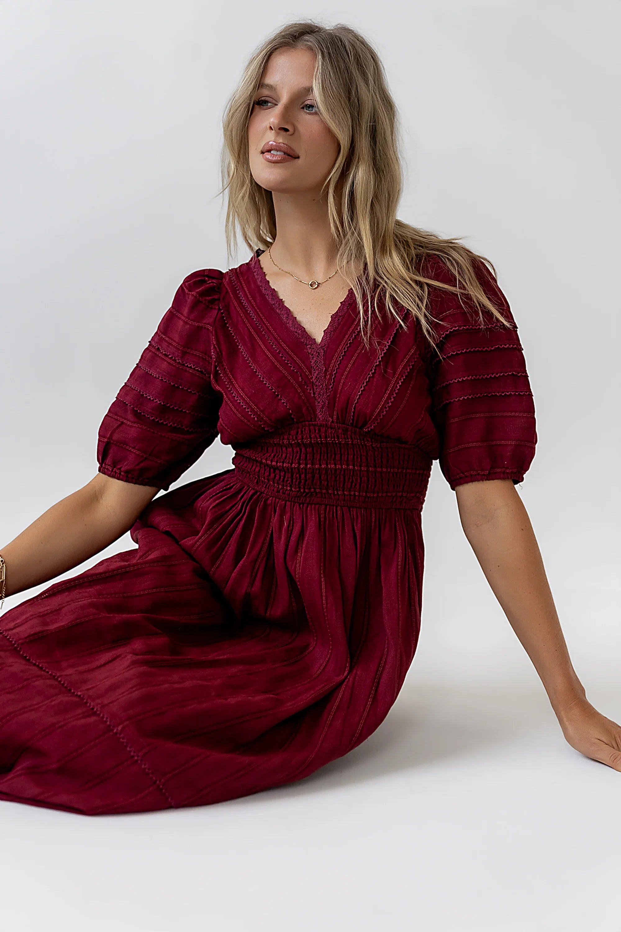 Tammia Ric Rac Midi Dress FINAL SALE
