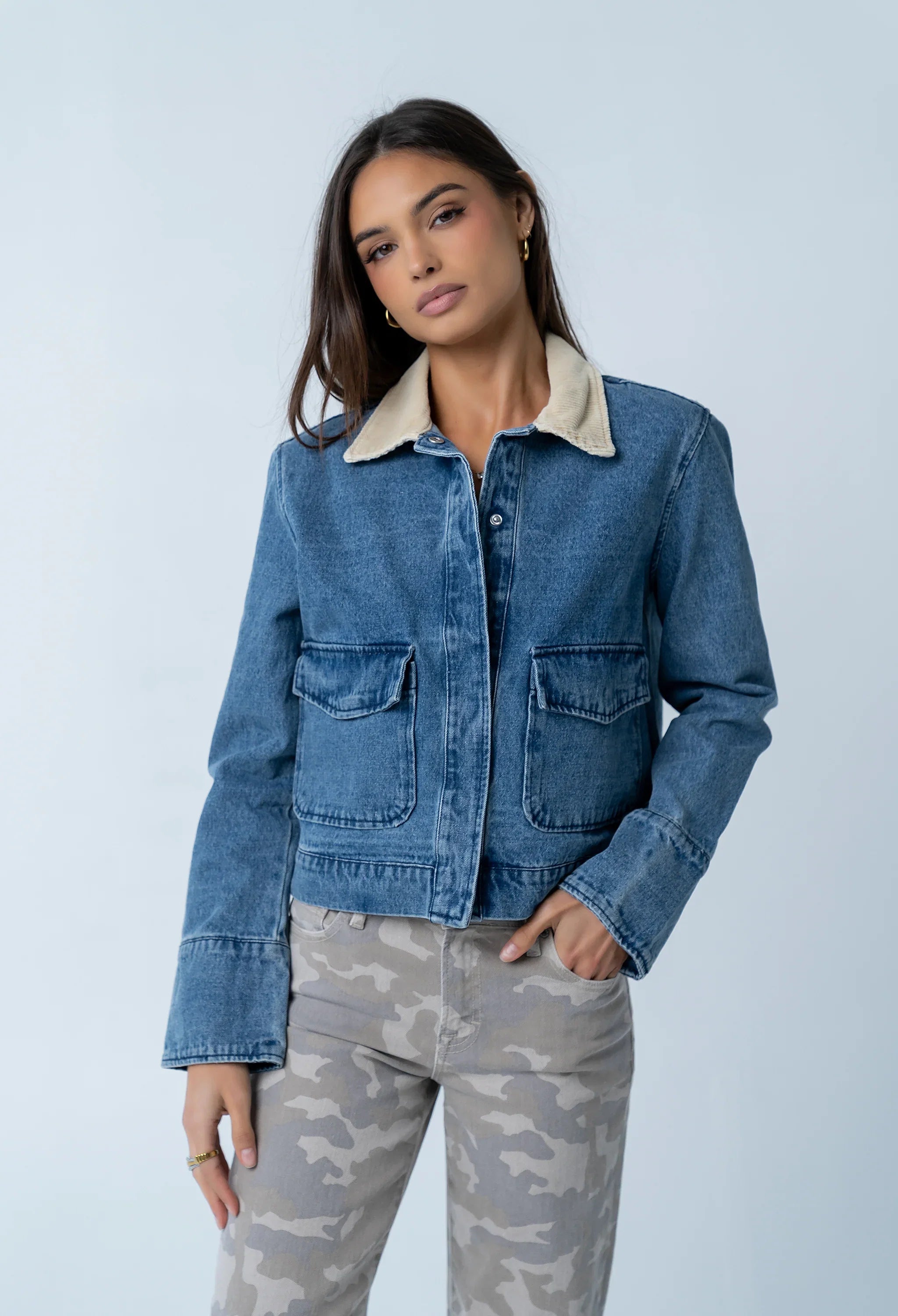 Brynley Denim Chore Jacket