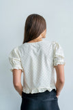 Jessie Polka Dot Blouse in Cream