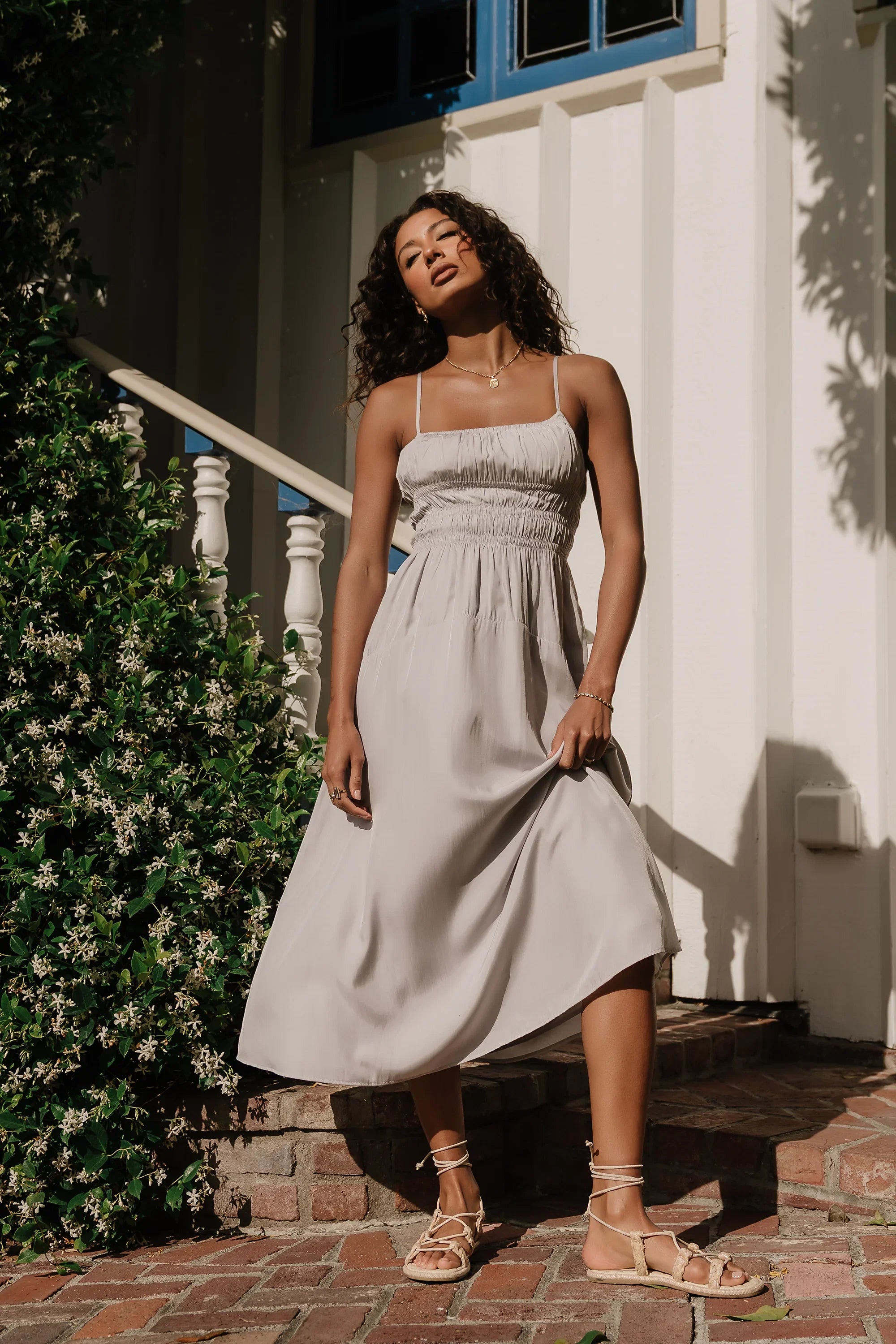 Mariella Smocked Maxi Dress