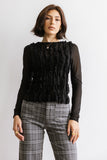 Marie Sheer Top in Black FINAL SALE