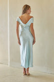 Kaiden Satin Cowl Midi Dress