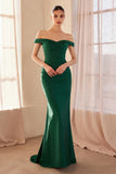 Tinsley Gown Stretch Off the Shoulder Dress