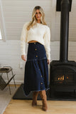 Amy Braided Cable Knit Sweater in Ivory FINAL SALE