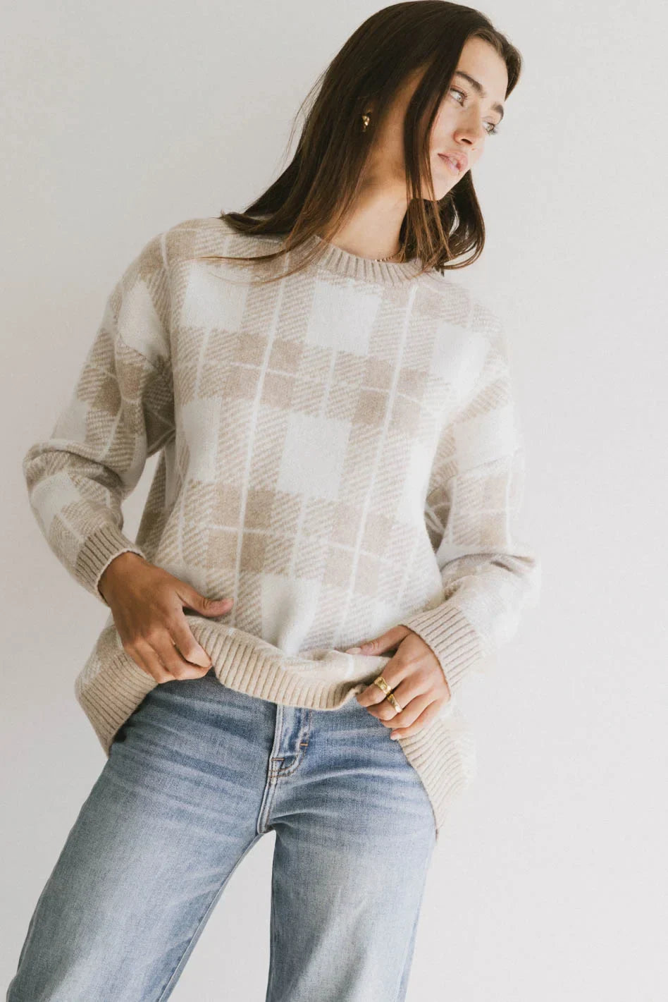 Emilee Plaid Sweater FINAL SALE