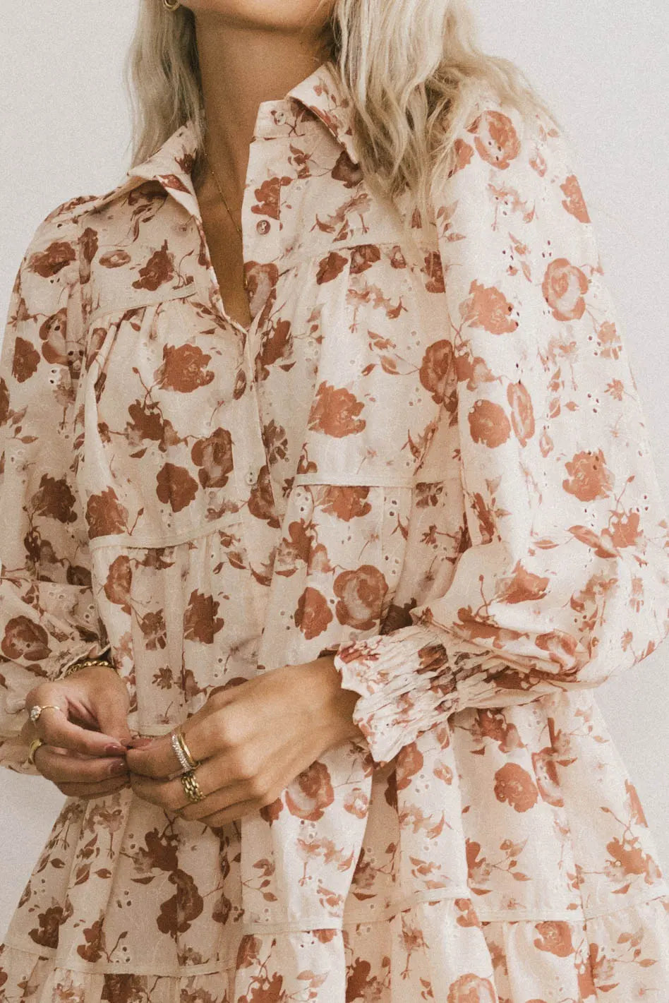 Parlor Floral Embroidered Mini Dress FINAL SALE