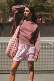Aarti Sweatshirt in Burgundy FINAL SALE