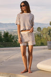 Maizey Scalloped Knit Shorts