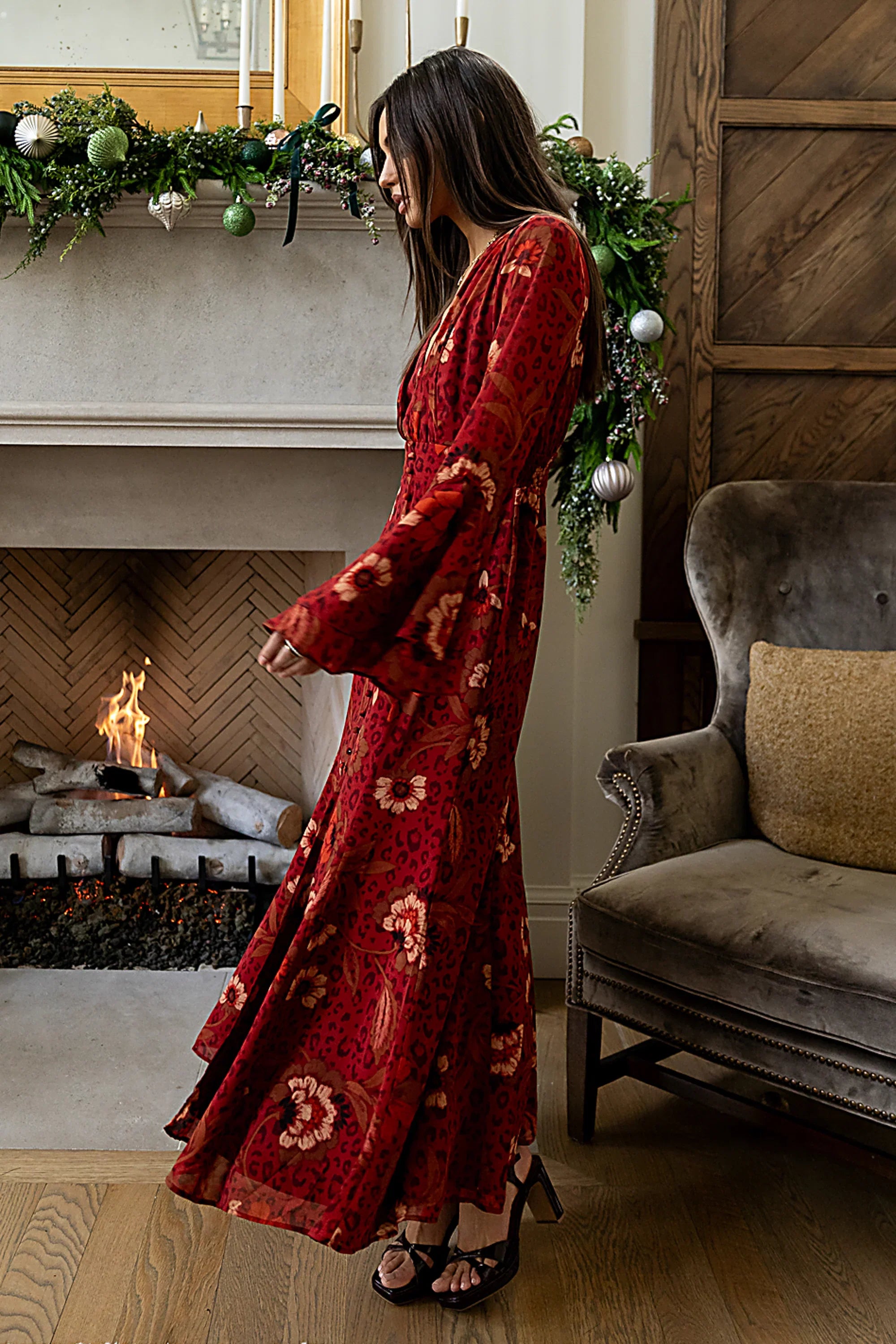 Theo Floral Maxi Dress FINAL SALE