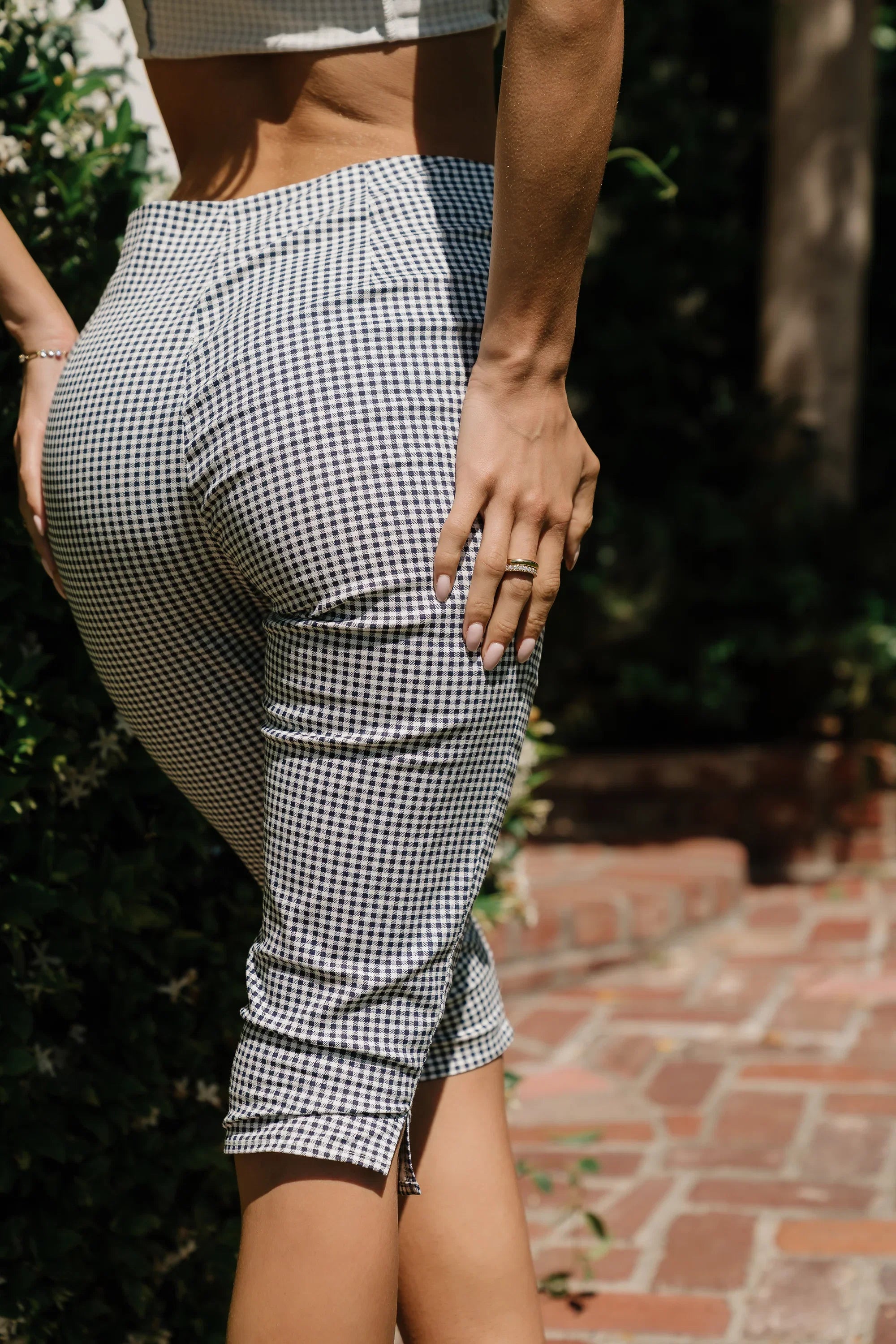 Saylee Gingham Capris