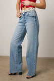 Cierra Double Waisted Wide Leg Jeans FINAL SALE