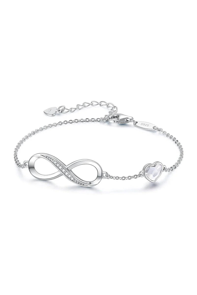 Red Chain Bracelets with Birthstone