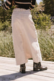 Sambria Corduroy Skirt in Khaki FINAL SALE