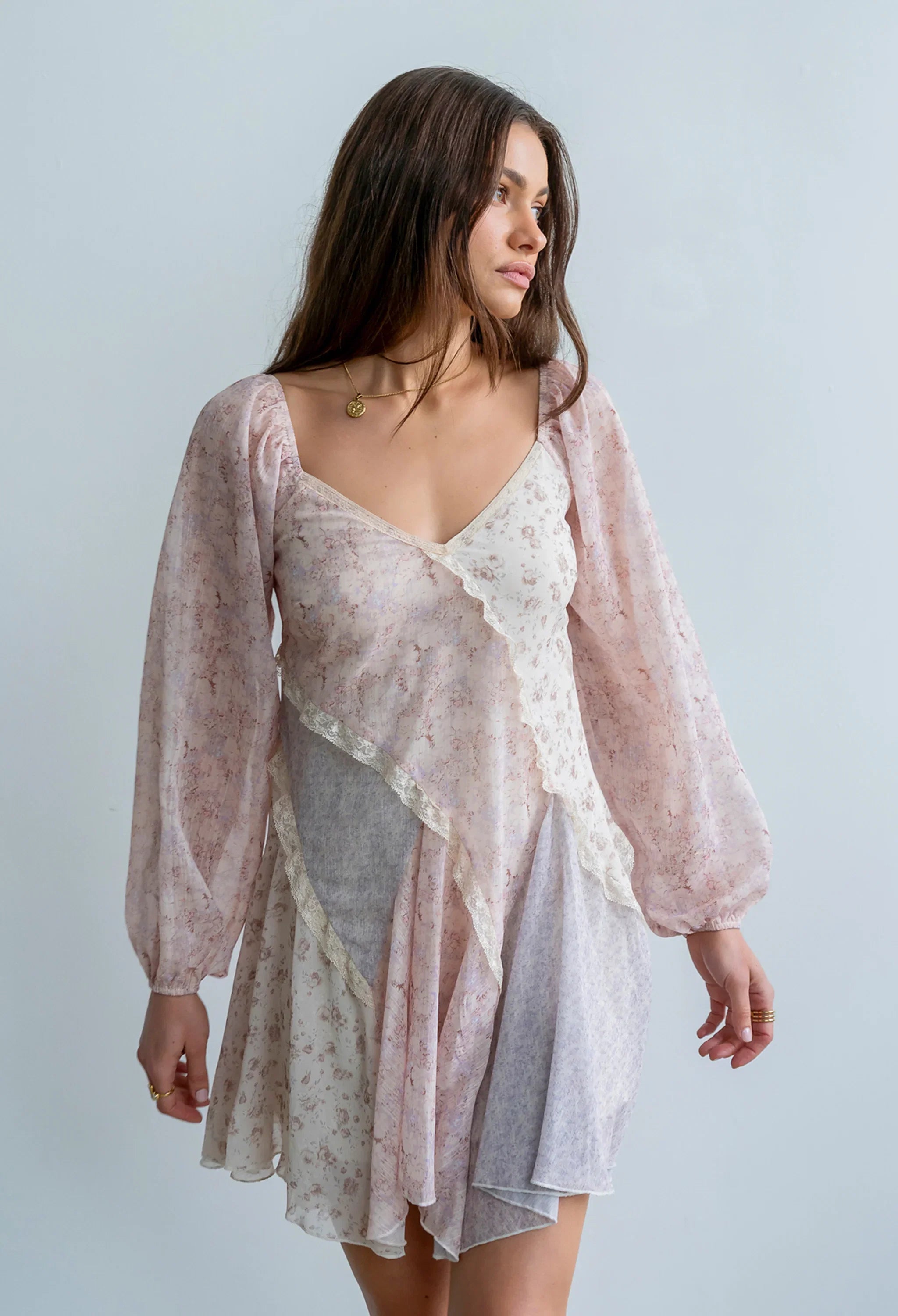 Bree Patchwork Mini Dress
