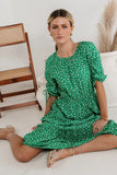 Marlee Midi Dress in Green FINAL SALE