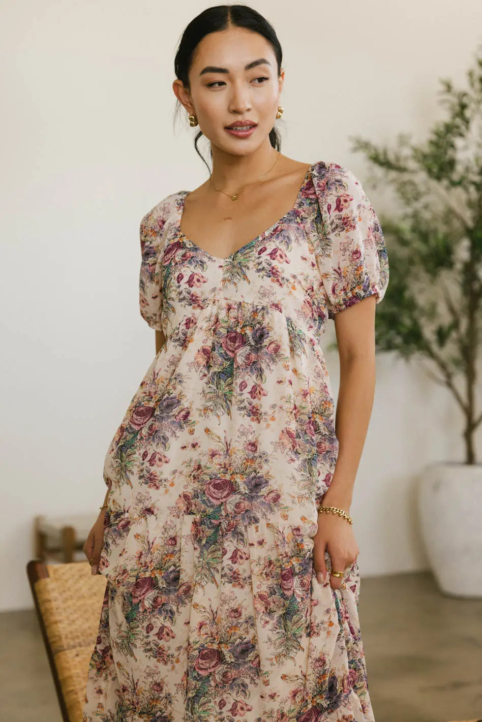 Keiko Floral Midi Dress FINAL SALE
