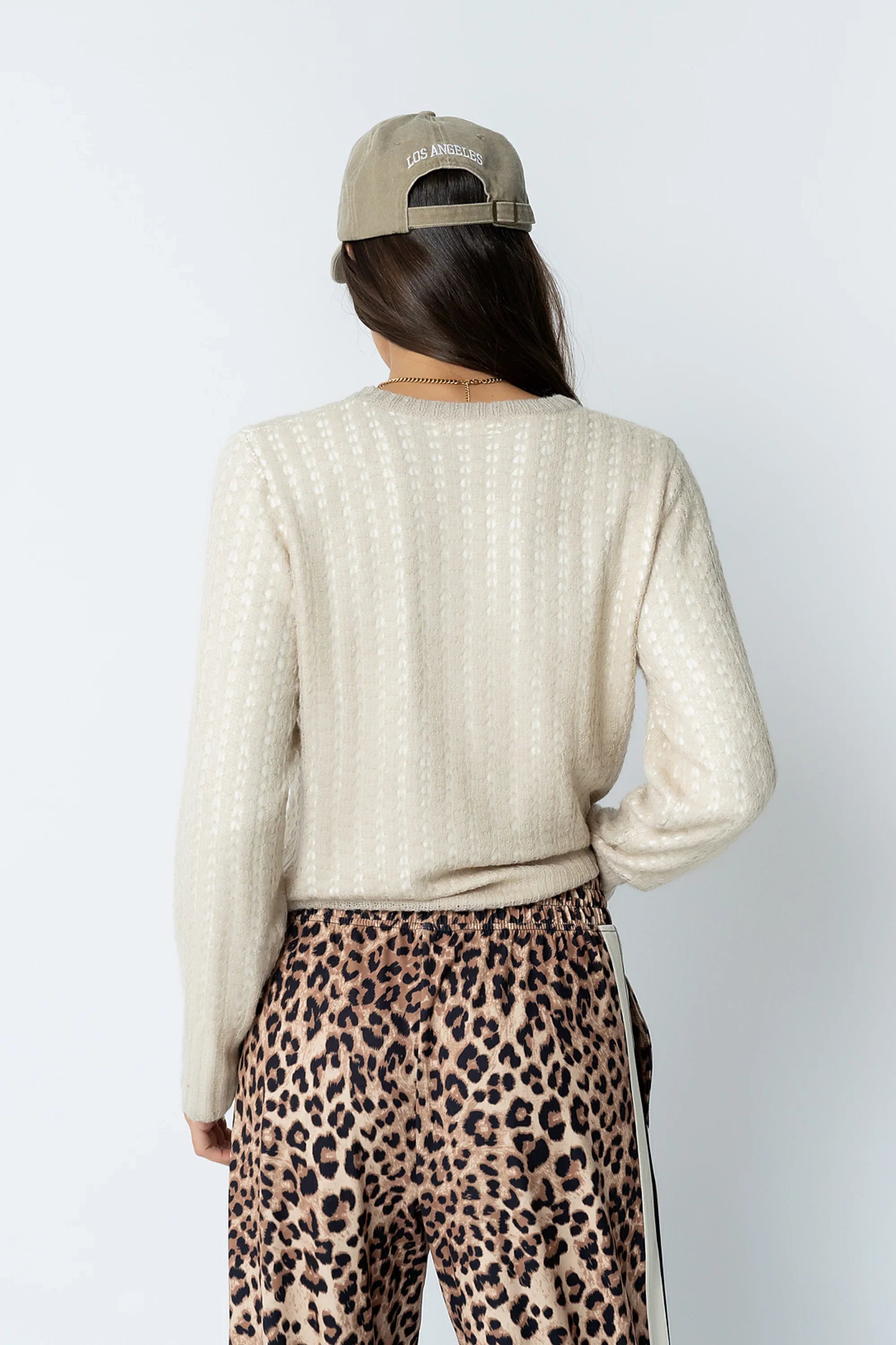 Leo Layered Sweater in Beige