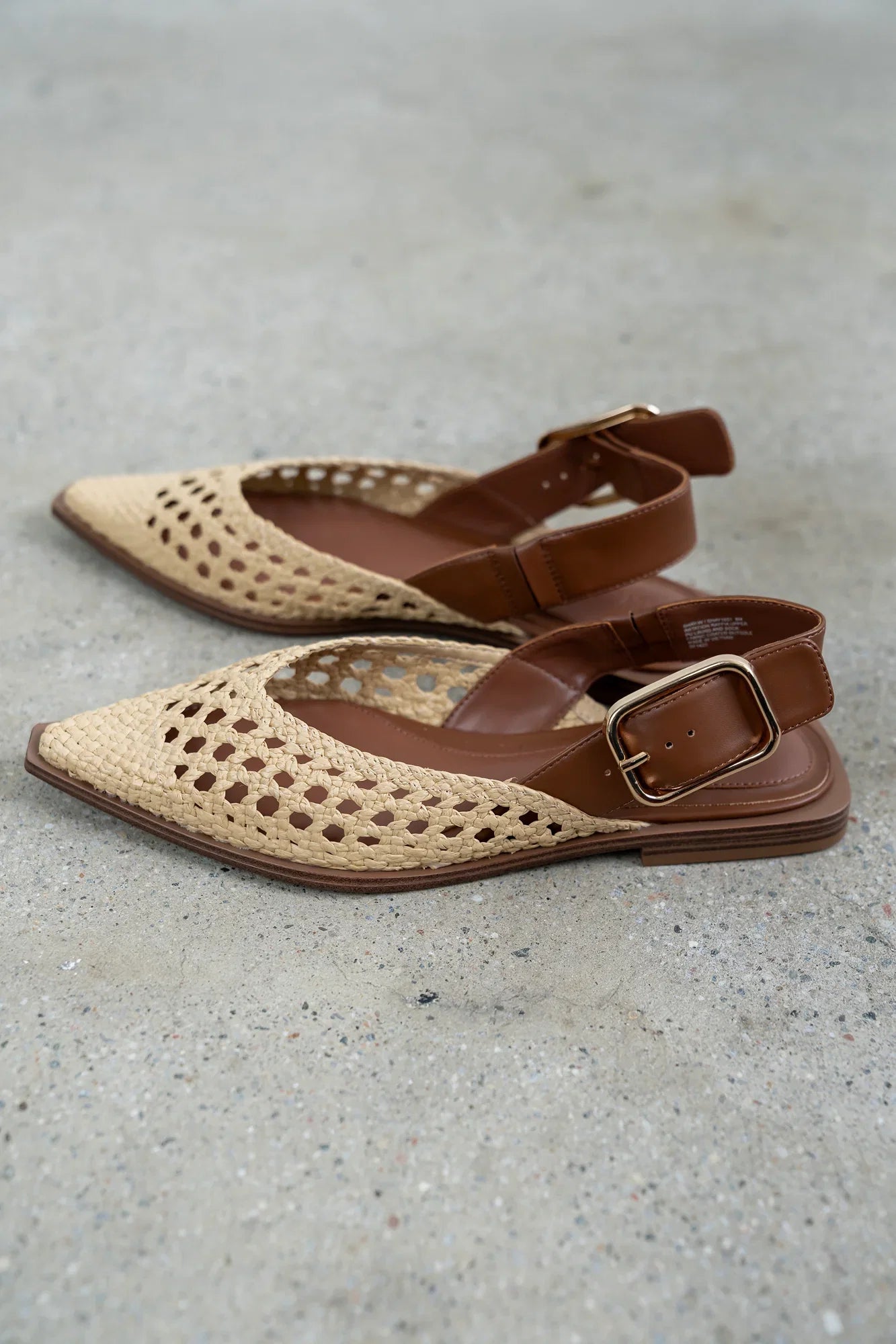 Steve Madden Shay Slingback Flats in Natural