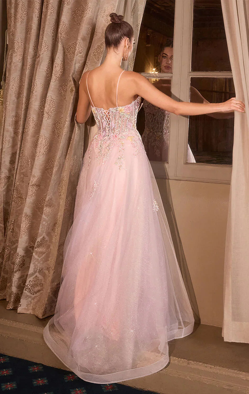 A1477 Waltzing Beaded Bouquet Ball Gown ANDREA LEO