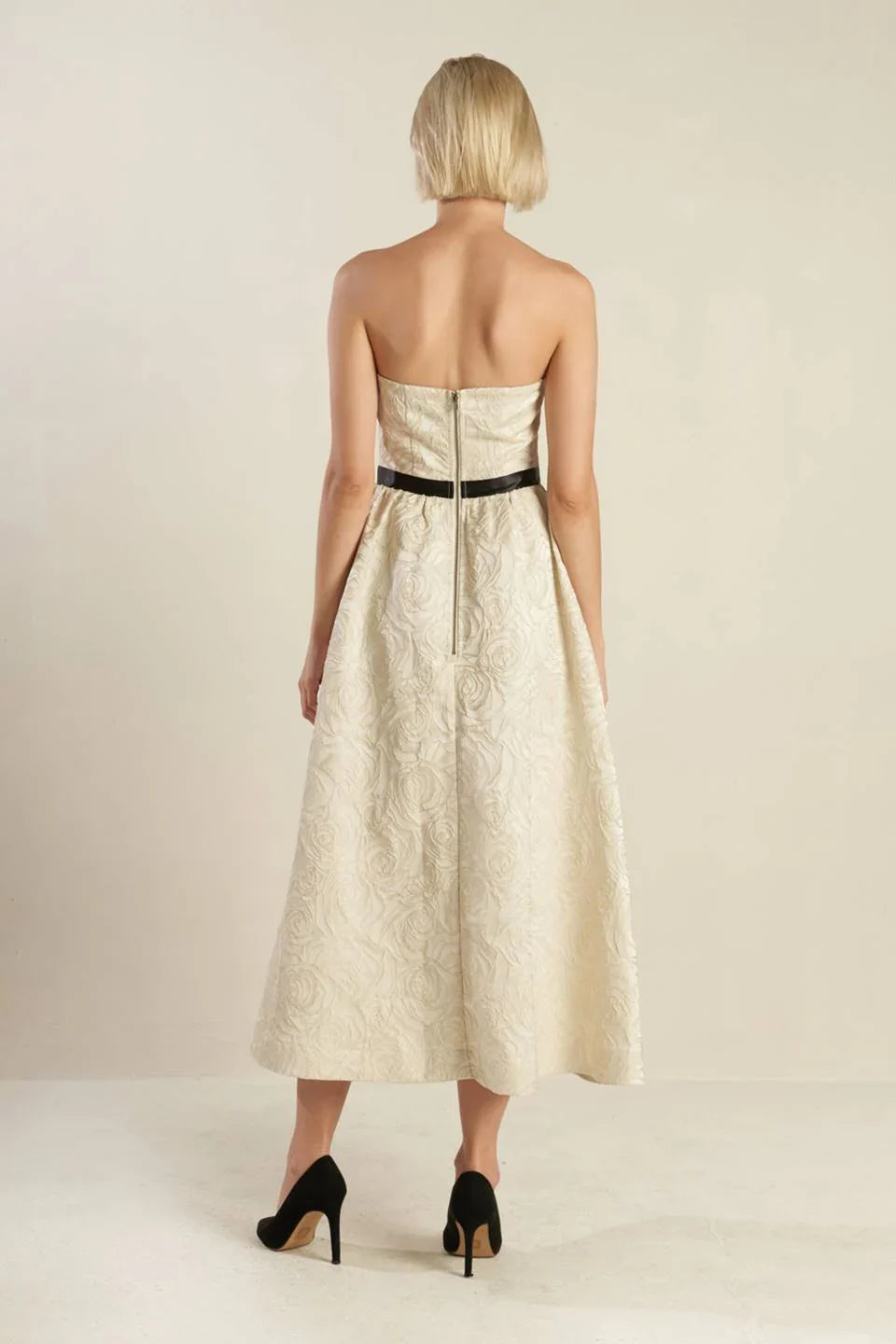 GET WHAT YOU NEED CHAMPAGNE MIDI DRESS FINAL SALE