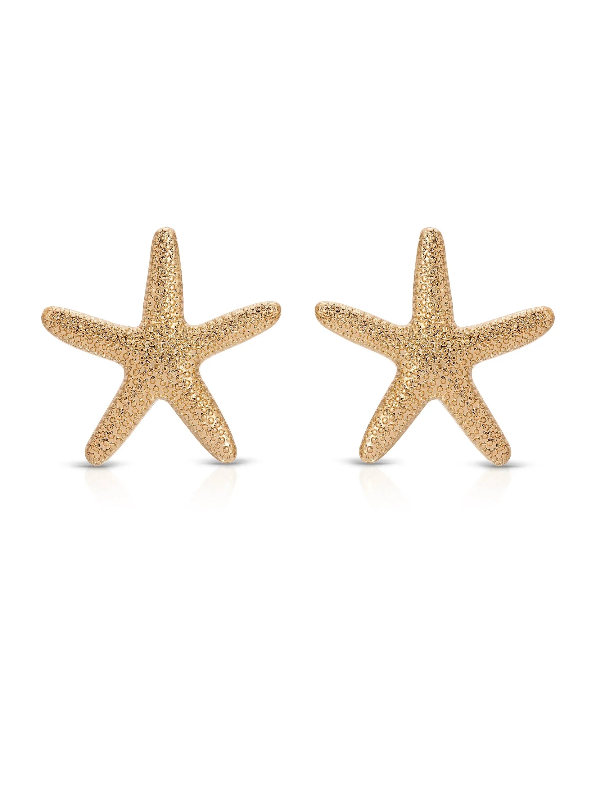Statement Starfish Stud Earrings