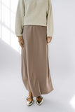 Tory Satin Maxi Skirt in Mauve FINAL SALE
