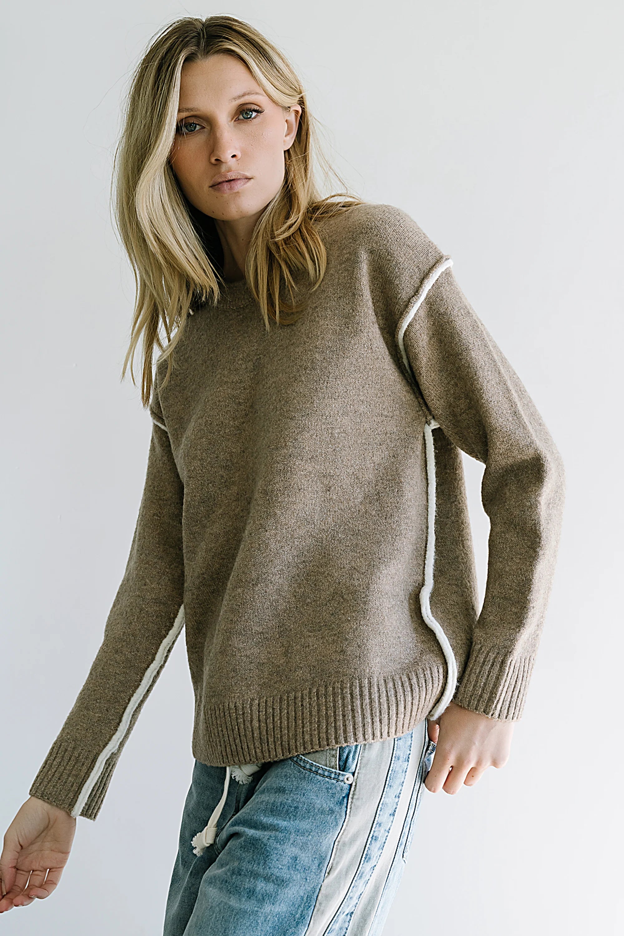 Brea Contrast Sweater FINAL SALE