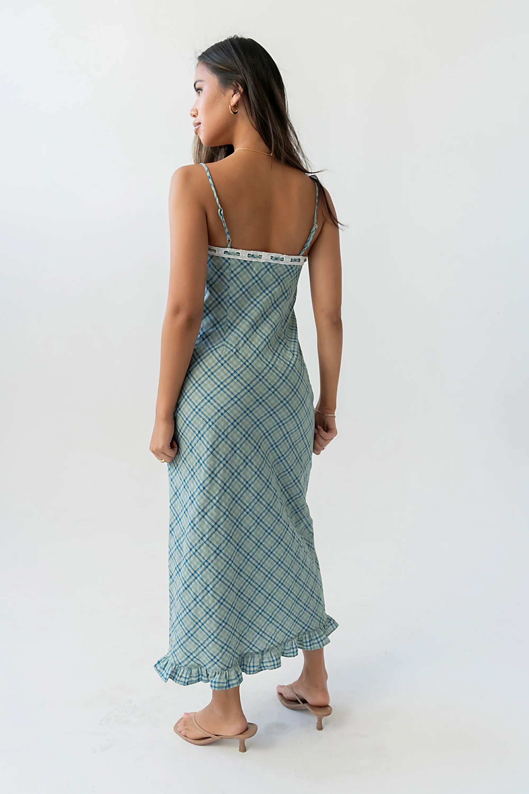 Mylee Plaid Maxi Dress