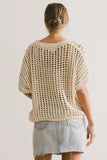 Toso Crocheted Top in Natural