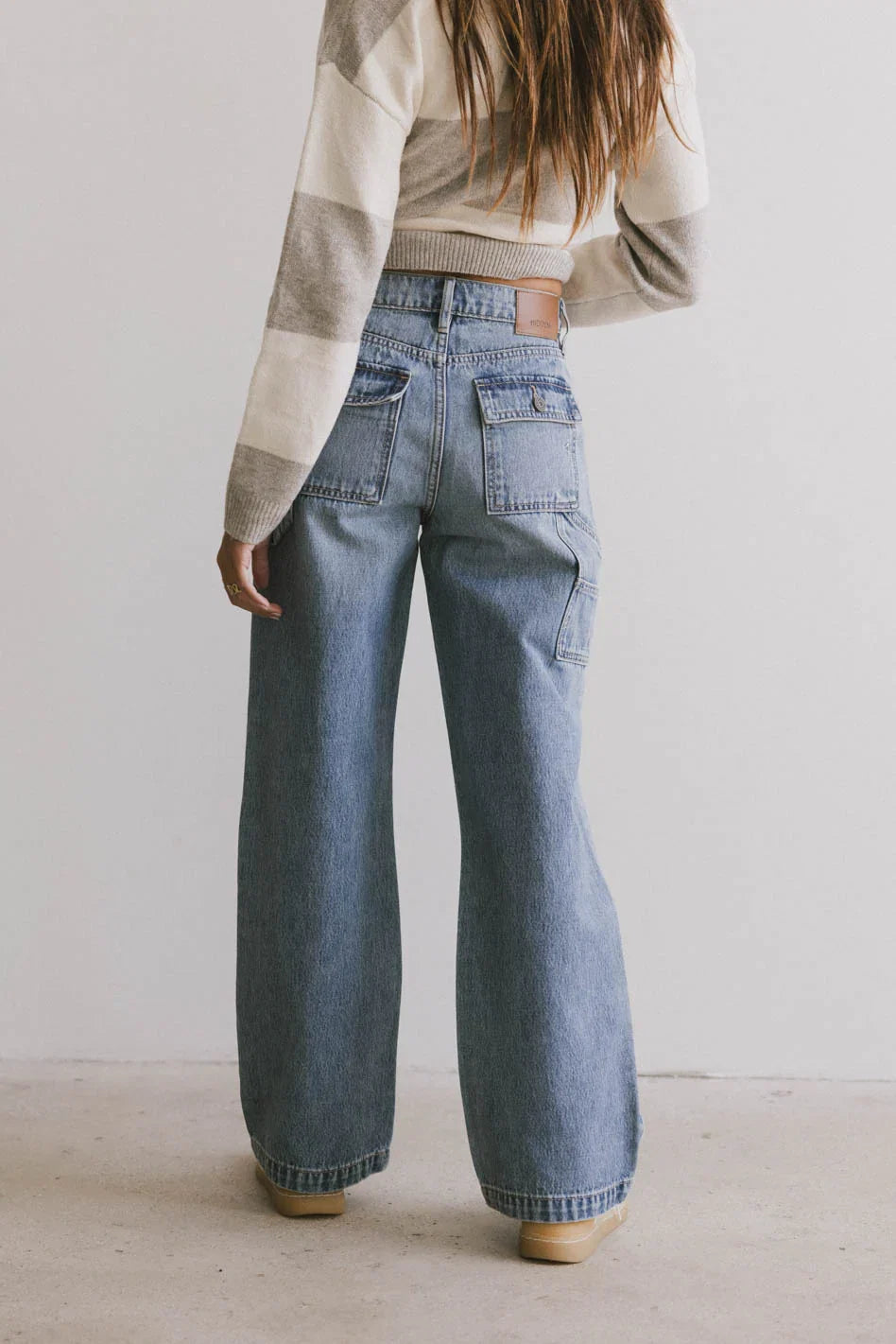 Remi Wide Leg Denim in Light Wash FINAL SALE