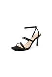 Strappy Open Toe Ankle Buckle Stiletto High Heels