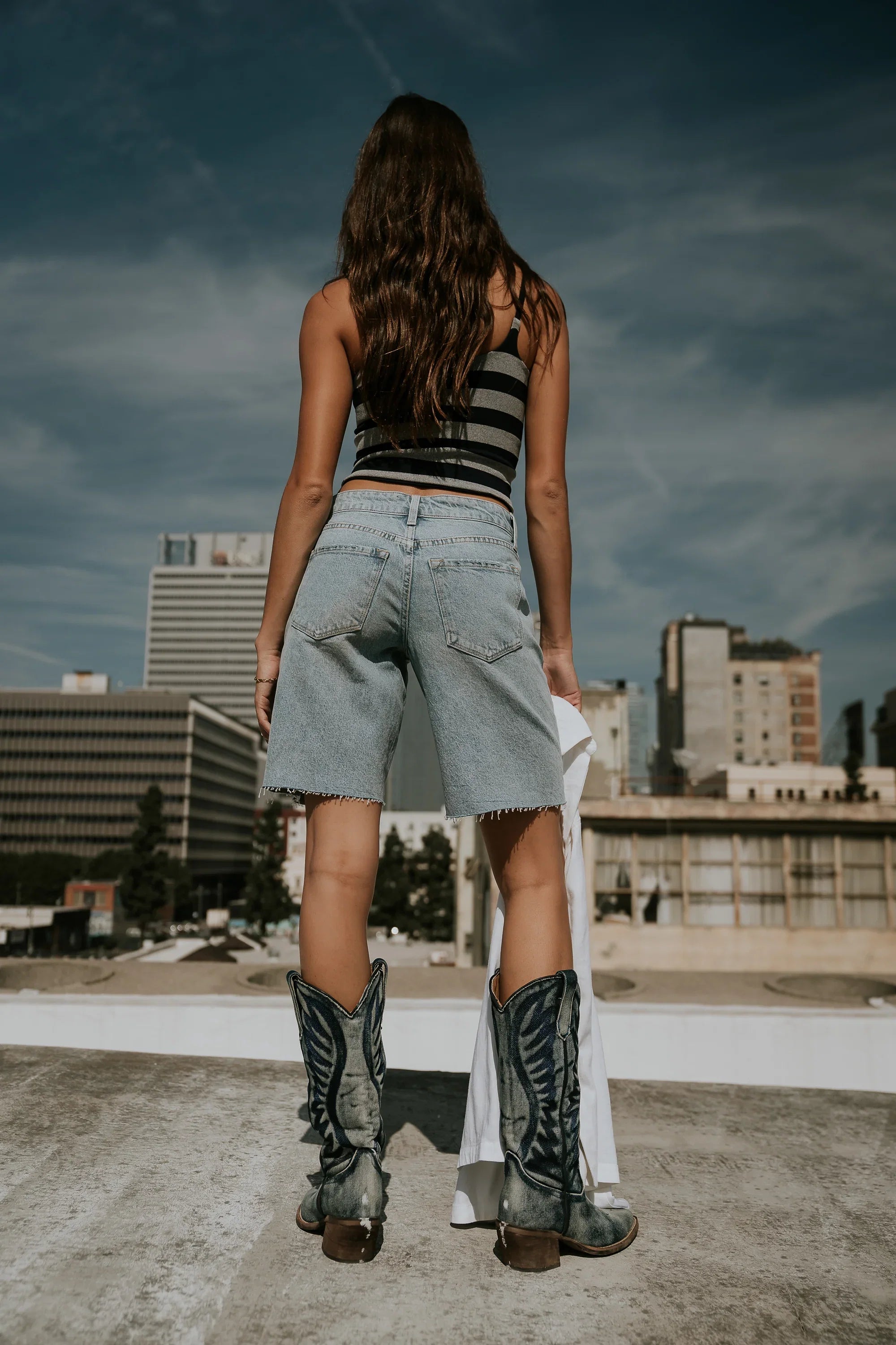 Dylan Two Toned Bermuda Shorts