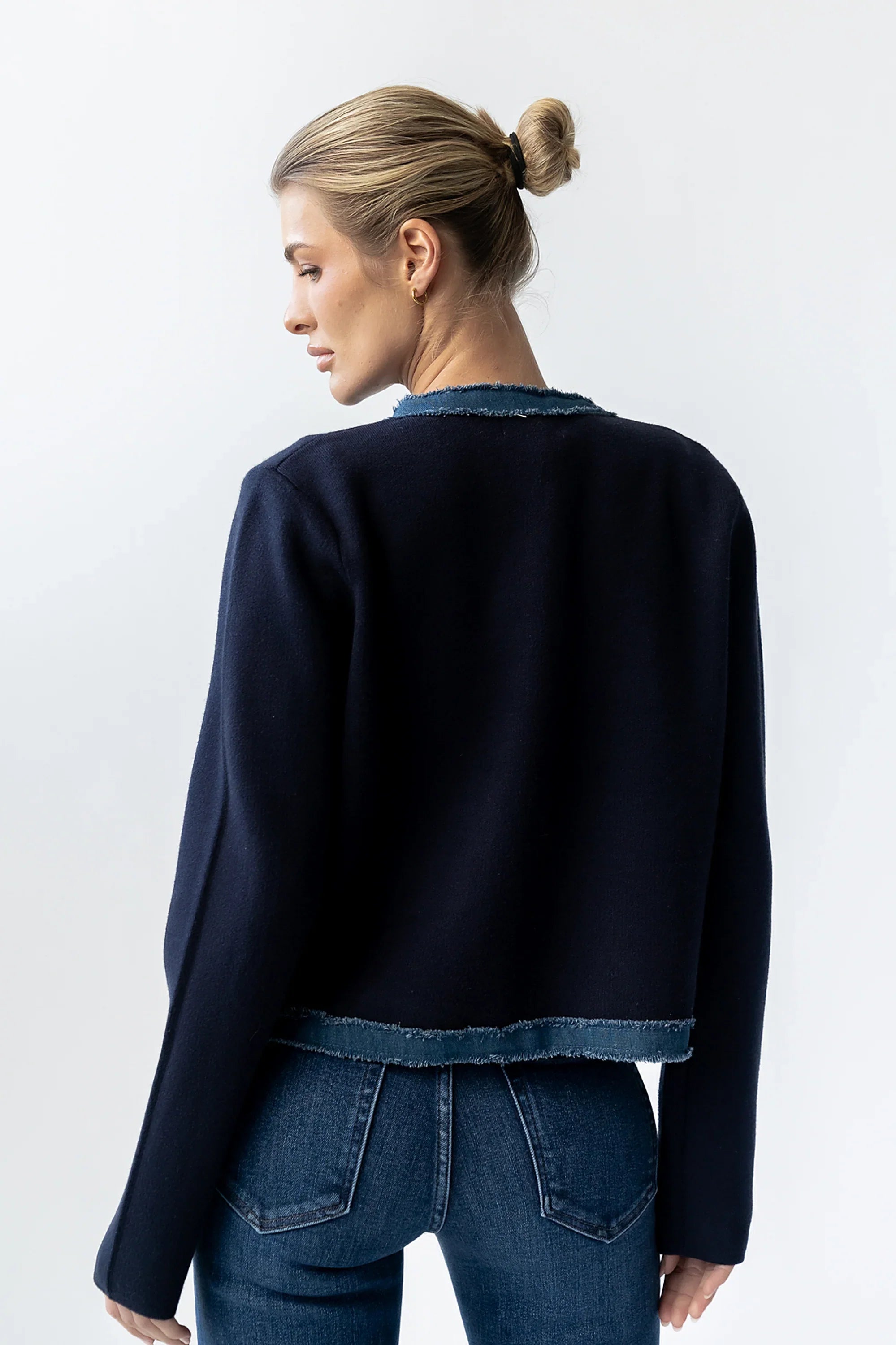 Topaz Contrast Cardigan FINAL SALE